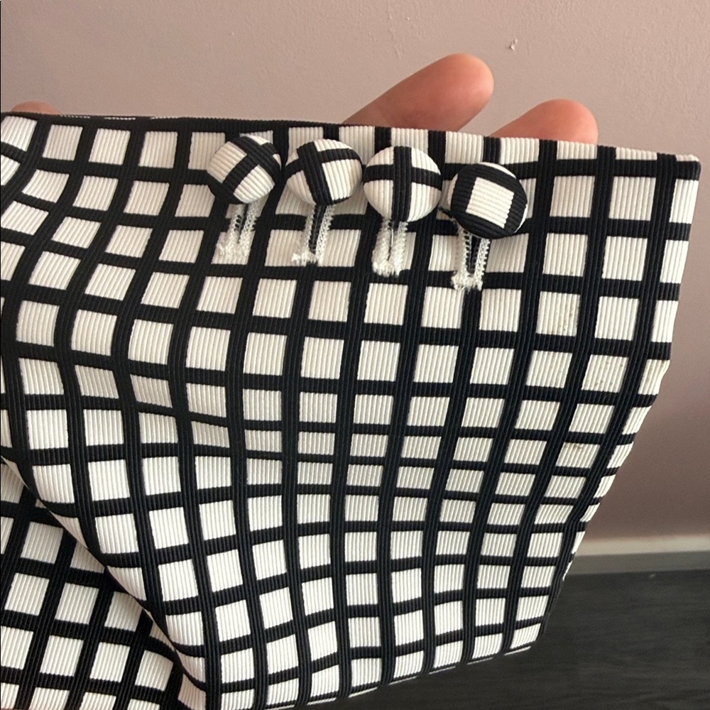 Karl Lagerfeld Black and White Grid Blazer - Picture 5 of 5